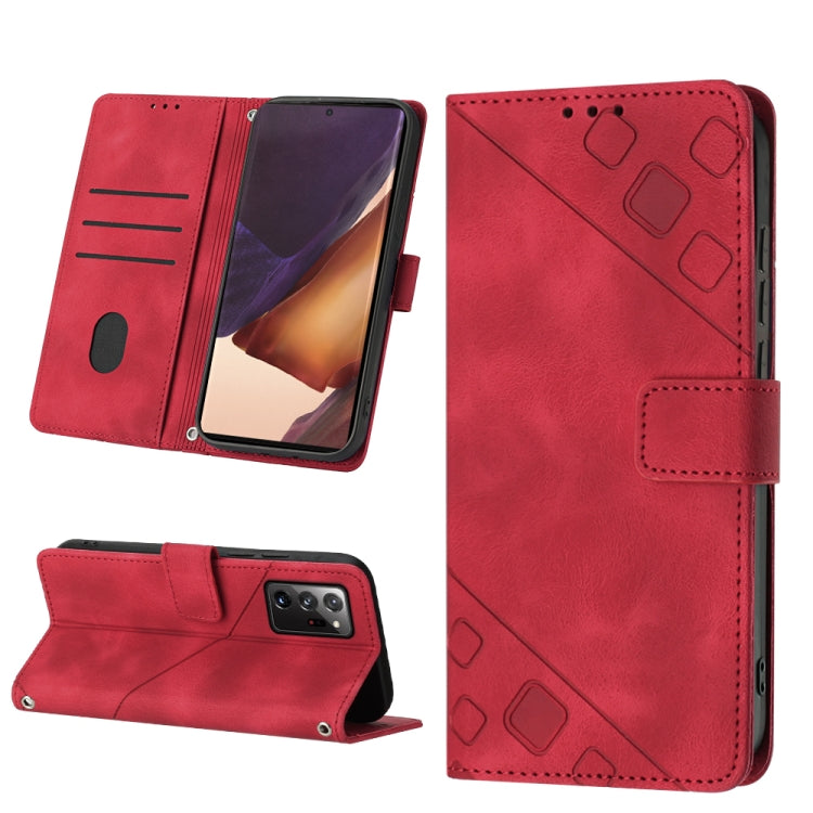 Custodia portafoglio in pelle goffrata per Samsung Note10