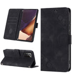 Custodia portafoglio in pelle goffrata per Samsung Note10