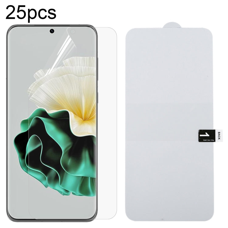Pellicola idrogel antideflagrante per protezione schermo intero da 25 pezzi, For Huawei P60 / P60 Pro / P60 Art (25 PCS)