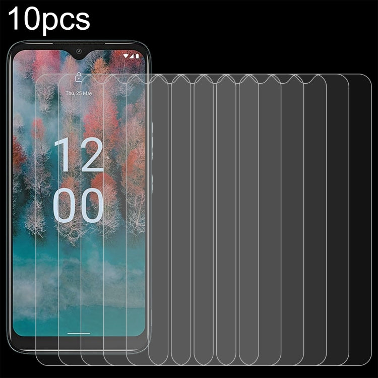 Pellicola in vetro temperato 10 pezzi 0,26 mm 9H 2,5D, For Nokia C12 (10 PCS), For Nokia C12 Plus (10 PCS)