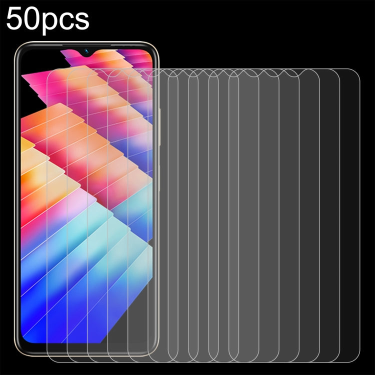 50 pellicole in vetro temperato 0,26 mm 9H 2,5D, For Infinix Hot 30 (50 PCS), For Infinix Hot 30i (50 PCS)