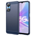 Custodia per telefono TPU in fibra di carbonio con trama spazzolata, For Realme C55, For OPPO A58 5G, For OPPO A58X 5G, For OPPO A78 5G