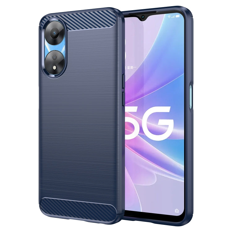 Custodia per telefono TPU in fibra di carbonio con trama spazzolata, For Realme C55, For OPPO A58 5G, For OPPO A58X 5G, For OPPO A78 5G
