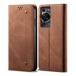 Custodia per telefono in pelle con texture denim, For Honor Magic5, For Honor Magic5 Pro, For Huawei P60/P60 Pro