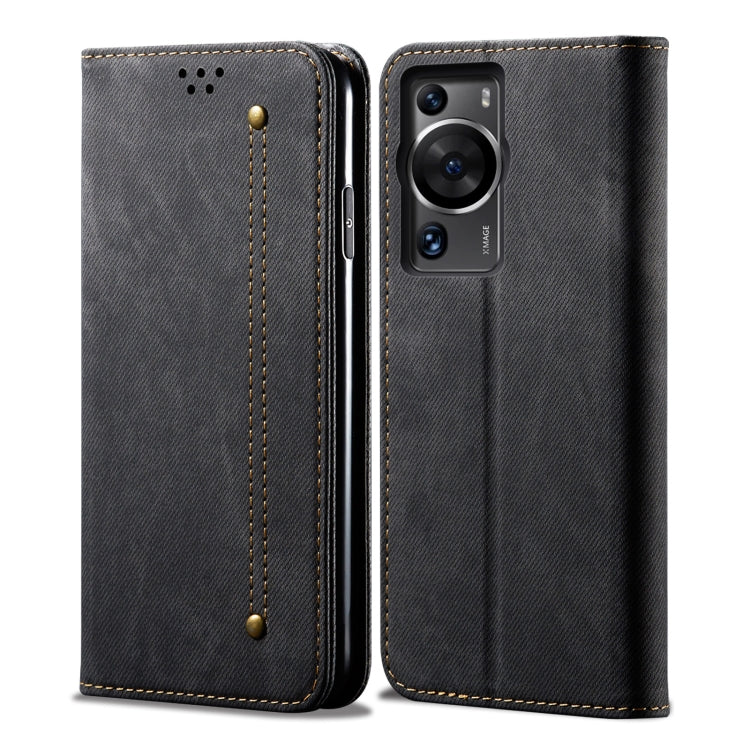 Custodia per telefono in pelle con texture denim, For Honor Magic5, For Honor Magic5 Pro, For Huawei P60/P60 Pro