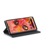Custodia per telefono in pelle in fibra di carbonio LC.IMEEKE, For Google Pixel 7a