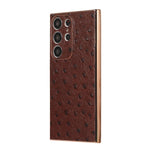 Custodia in pelle struzzo per Samsung Galaxy S23 Ultra