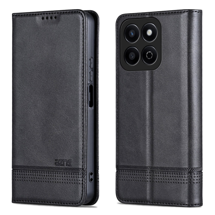AZNS Custodia per telefono in pelle a conchiglia con struttura in vitello magnetico, For Honor X60, For Honor X60i, For Honor Play 60 Plus, For Honor X6b