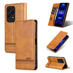 AZNS Custodia per telefono in pelle a conchiglia con struttura in vitello magnetico, For Honor 200, For Honor 200 Pro, For Honor Play 50/Play 50m 5G, For Honor 200 Lite Global