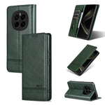 AZNS Custodia per telefono in pelle a conchiglia con struttura in vitello magnetico, For Honor 300, For Honor Magic7 Pro, For Honor Magic7, For Honor X60 Pro