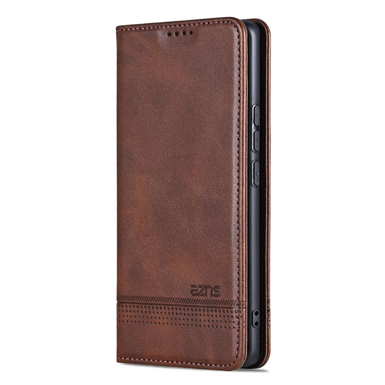 AZNS Custodia per telefono in pelle a conchiglia con struttura in vitello magnetico, For Honor 300, For Honor Magic7 Pro, For Honor Magic7, For Honor X60 Pro