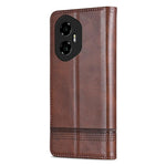 AZNS Custodia per telefono in pelle a conchiglia con struttura in vitello magnetico, For Honor 300, For Honor Magic7 Pro, For Honor Magic7, For Honor X60 Pro