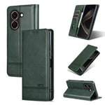 AZNS Custodia per telefono in pelle a conchiglia con struttura in vitello magnetico, For Honor X80 Pro Max 5G, For Honor Play 80 Plus 5G, For Honor 600 Pro Global, For Honor 600 Global