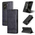 AZNS Custodia per telefono in pelle a conchiglia con struttura in vitello magnetico, For Honor X80 Pro Max 5G, For Honor Play 80 Plus 5G, For Honor 600 Pro Global, For Honor 600 Global