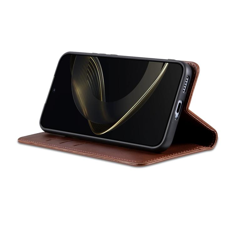 AZNS Custodia per telefono in pelle a conchiglia con struttura in vitello magnetico, For Honor X80 Pro Max 5G, For Honor Play 80 Plus 5G, For Honor 600 Pro Global, For Honor 600 Global