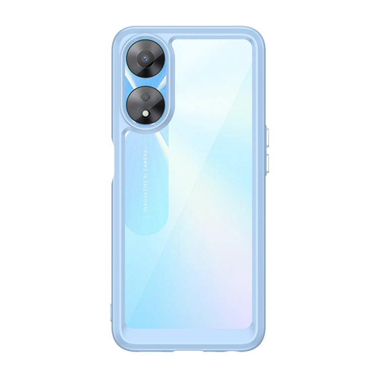 Custodia per telefono in acrilico + TPU serie colorata, For OPPO A58 5G, For OPPO A58x, For OPPO A78