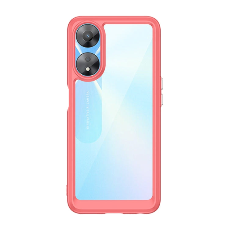 Custodia per telefono in acrilico + TPU serie colorata, For OPPO A58 5G, For OPPO A58x, For OPPO A78