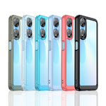 Custodia per telefono in acrilico + TPU serie colorata, For OPPO A58 5G, For OPPO A58x, For OPPO A78