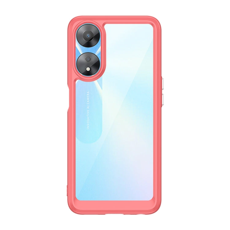 Custodia per telefono in acrilico + TPU serie colorata, For OPPO A58 5G, For OPPO A58x, For OPPO A78