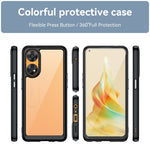 Custodia per telefono in acrilico + TPU serie colorata, For OPPO Reno8 T 4G
