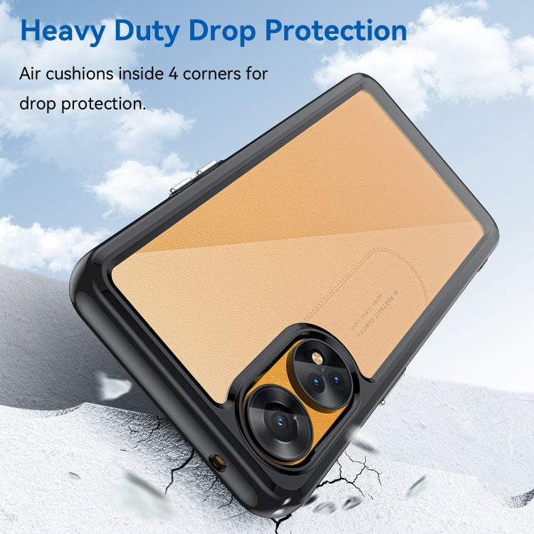Custodia per telefono in acrilico + TPU serie colorata, For OPPO Reno8 T 4G