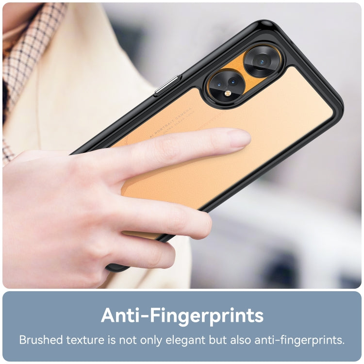 Custodia per telefono in acrilico + TPU serie colorata, For OPPO Reno8 T 4G