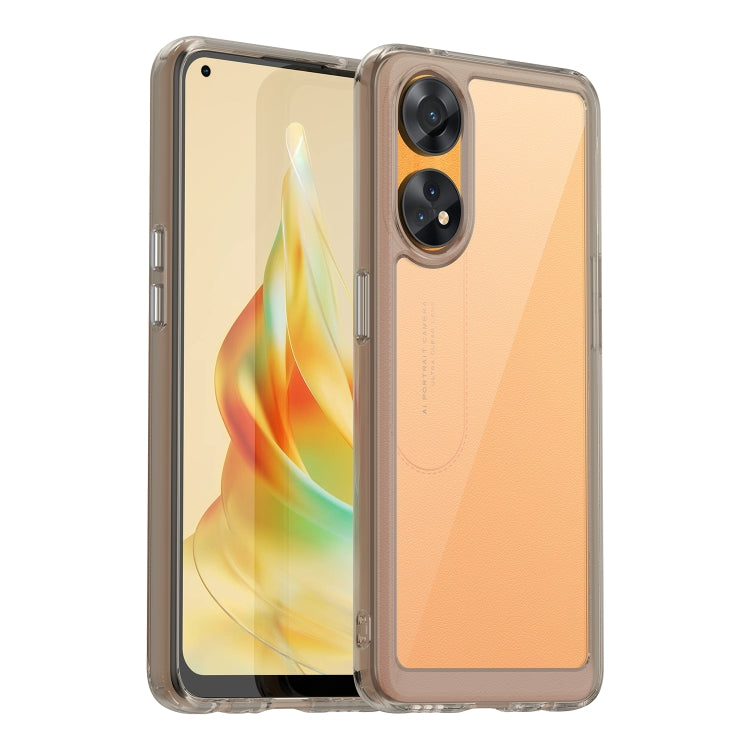 Custodia per telefono in acrilico + TPU serie colorata, For OPPO Reno8 T 4G