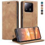 CaseMe 013 Custodia multifunzionale in pelle a conchiglia orizzontale, For Xiaomi Redmi Note 12 4G Global, For Xiaomi 13, For Xiaomi 13 Lite, For Xiaomi 13 Pro