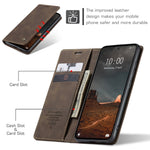 CaseMe 013 Custodia multifunzionale in pelle a conchiglia orizzontale, For Xiaomi Redmi 11A / 12C, For OnePlus 11