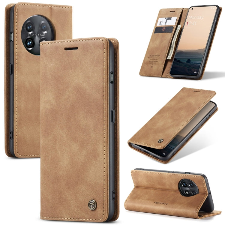 CaseMe 013 Custodia multifunzionale in pelle a conchiglia orizzontale, For Xiaomi Redmi 11A / 12C, For OnePlus 11