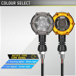 Indicatori di direzione LED rotanti universali per moto