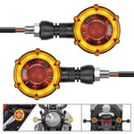 Indicatori di direzione LED rotanti universali per moto