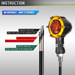 Indicatori di direzione LED rotanti universali per moto