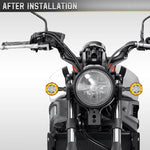 Indicatori di direzione LED rotanti universali per moto