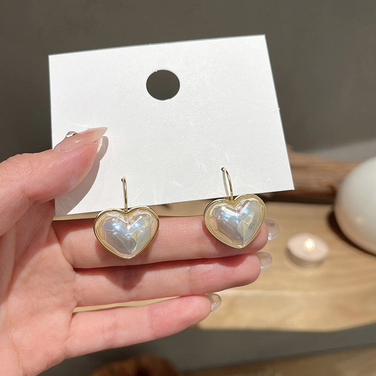 Orecchini a doppio strato con perle e diamanti in argento