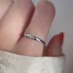Anello combinato donna in argento 925 regolabile