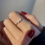 Anello combinato donna in argento 925 regolabile