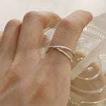 Anello combinato donna in argento 925 regolabile