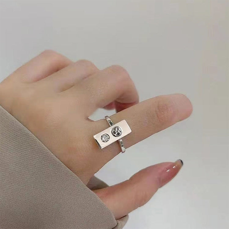 Anello combinato donna in argento 925 regolabile