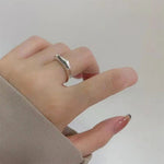 Anello combinato donna in argento 925 regolabile