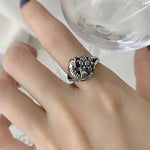 Anello combinato donna in argento 925 regolabile