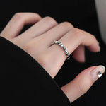 Anello combinato donna in argento 925 regolabile