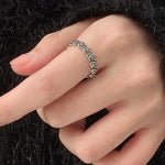 Anello combinato donna in argento 925 regolabile