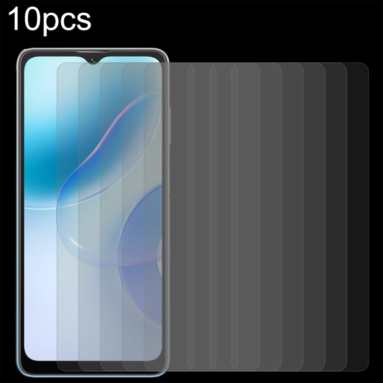 Pellicola in vetro temperato 10 pezzi 0,26 mm 9H 2,5D, For Doogee N50 (10 PCS), For Blackview A53 (10 PCS), For Blackview Oscal C30 (10 PCS), For ZTE Axon 50 Ultra (10 PCS)