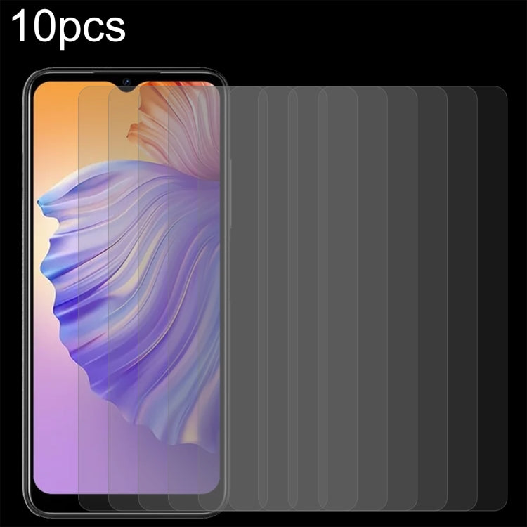 Pellicola in vetro temperato 10 pezzi 0,26 mm 9H 2,5D, For Doogee N50 (10 PCS), For Blackview A53 (10 PCS), For Blackview Oscal C30 (10 PCS), For ZTE Axon 50 Ultra (10 PCS)