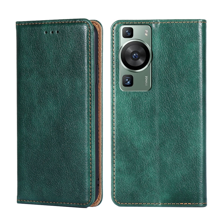 Custodia per telefono in pelle magnetica tinta unita a olio lucido, For Huawei P60 / P60 Pro, For Huawei Enjoy 60, For Nokia G22, For Honor Magic5, For Honor Magic5 Pro