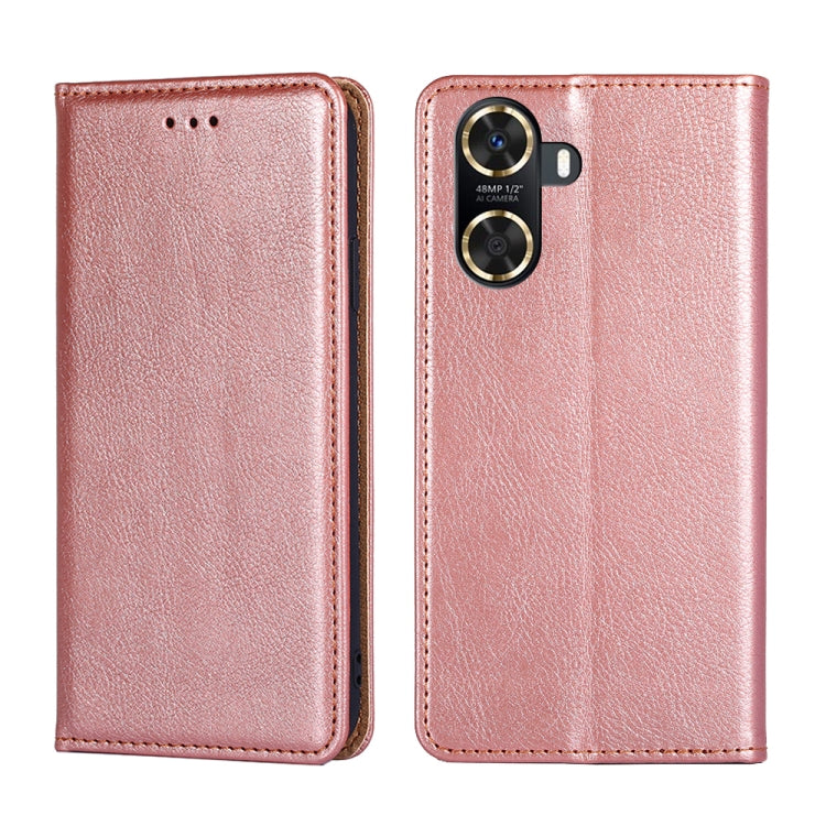 Custodia per telefono in pelle magnetica tinta unita a olio lucido, For Huawei P60 / P60 Pro, For Huawei Enjoy 60, For Nokia G22, For Honor Magic5, For Honor Magic5 Pro