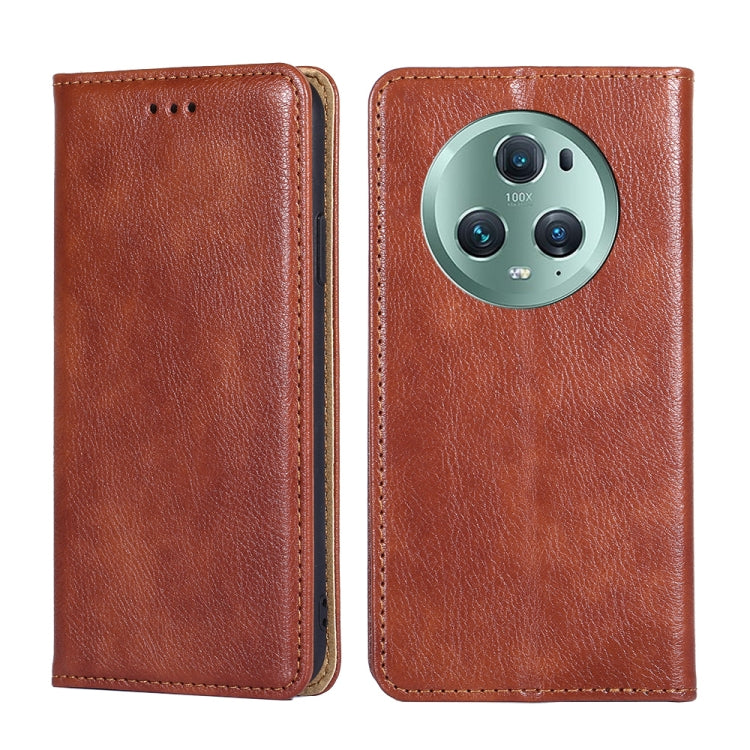 Custodia per telefono in pelle magnetica tinta unita a olio lucido, For Huawei P60 / P60 Pro, For Huawei Enjoy 60, For Nokia G22, For Honor Magic5, For Honor Magic5 Pro