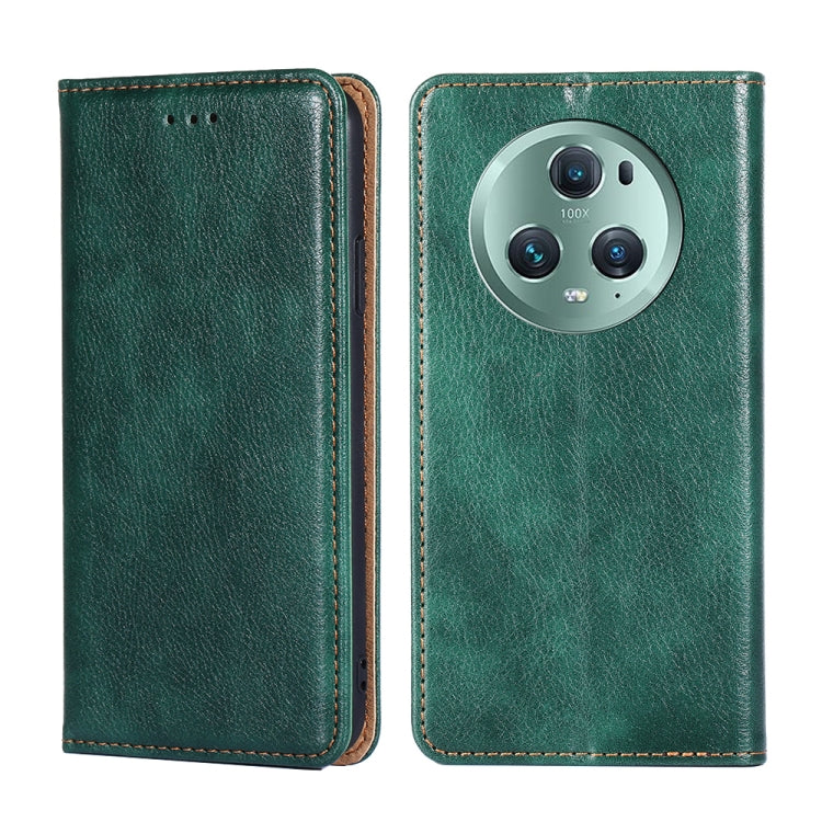 Custodia per telefono in pelle magnetica tinta unita a olio lucido, For Huawei P60 / P60 Pro, For Huawei Enjoy 60, For Nokia G22, For Honor Magic5, For Honor Magic5 Pro