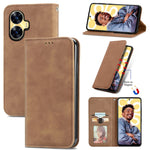 Custodia portafoglio in pelle per Realme C55